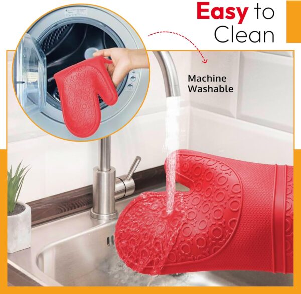 Oven Mitts - Easy to Clean